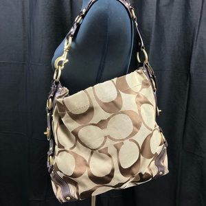 Coach Big C Brown Signature Bag